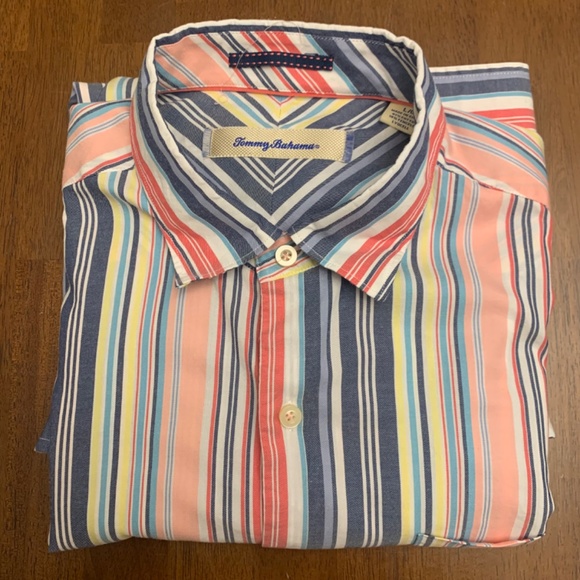 Tommy Bahama Button Down Shirt, Size Large - Picture 5 of 5